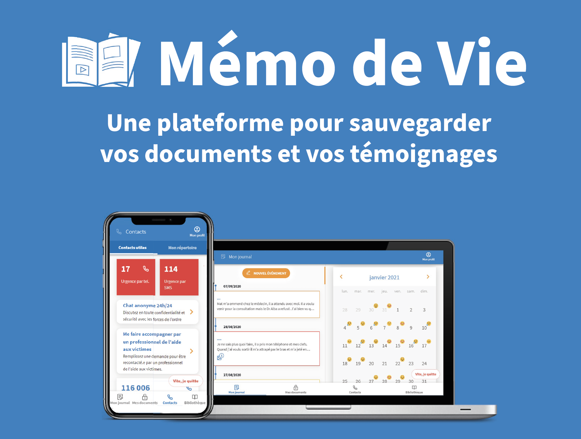 Mémo de Vie : Une plateforme pour sauvegarder vos documents et vos témoignages