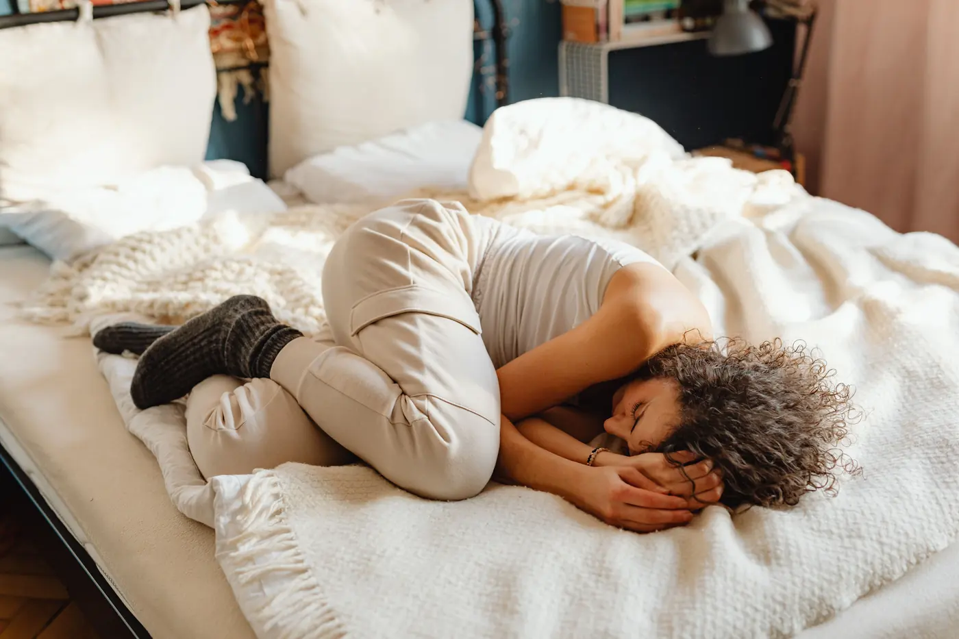 Jeune mère au repos